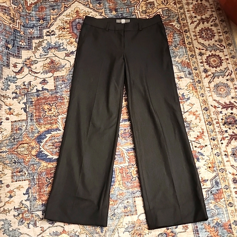 Tristan Black Wide Leg Dress Pants Pockets Size 4 Non Iron, Wrinkle Free